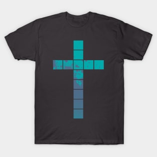 Blue and Purple cross T-Shirt